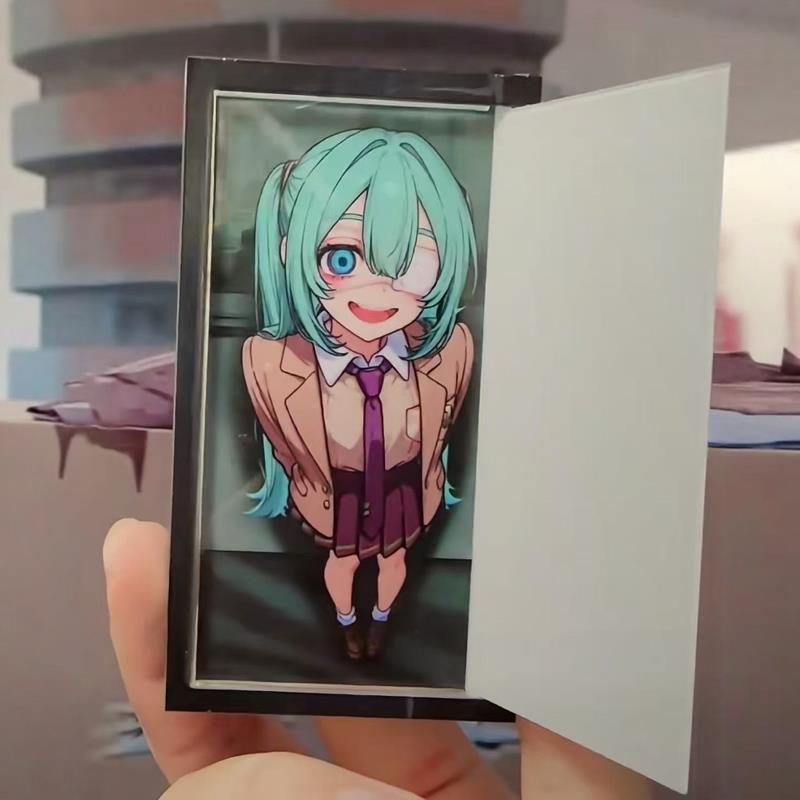 初音未来周边miku视奸亚克力翻折门谷子桌面装饰创意摆件礼物周边