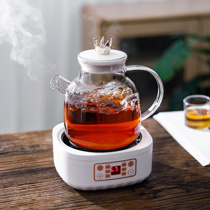 黑晶炉煮茶壶烧水泡茶壶家用玻璃全自动小型花茶养生壶套装办公室