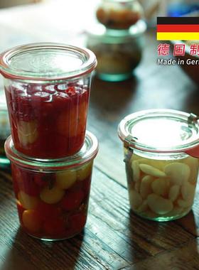 德国进口weck mold食品级玻璃密封罐梅森瓶蜂蜜酸奶果酱瓶储物罐