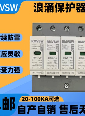浪涌保护器SPD电涌保护器T2级防雷器220V三相四线8/20us避雷器
