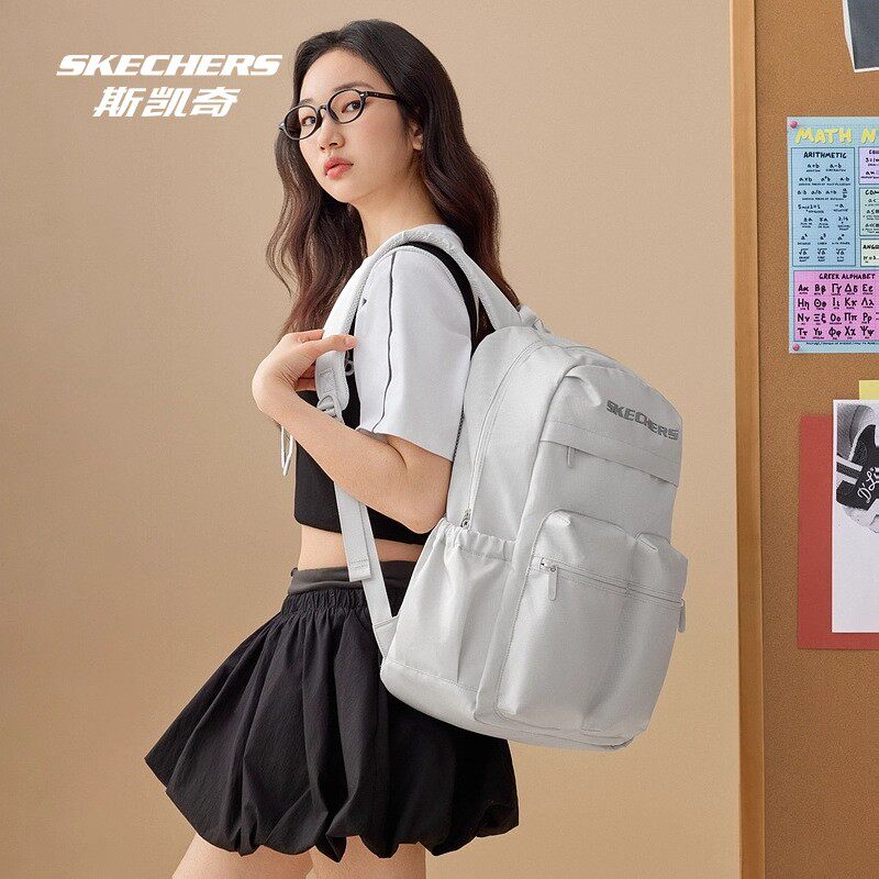 Skechers斯凯奇秋季男女款运动防泼水大容量百搭学生书包L225U146