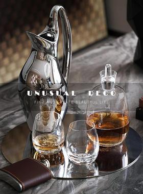 UNUSUAL DECO现代样板间组合摆件陶瓷花器酒具托盘酒壶软装饰品