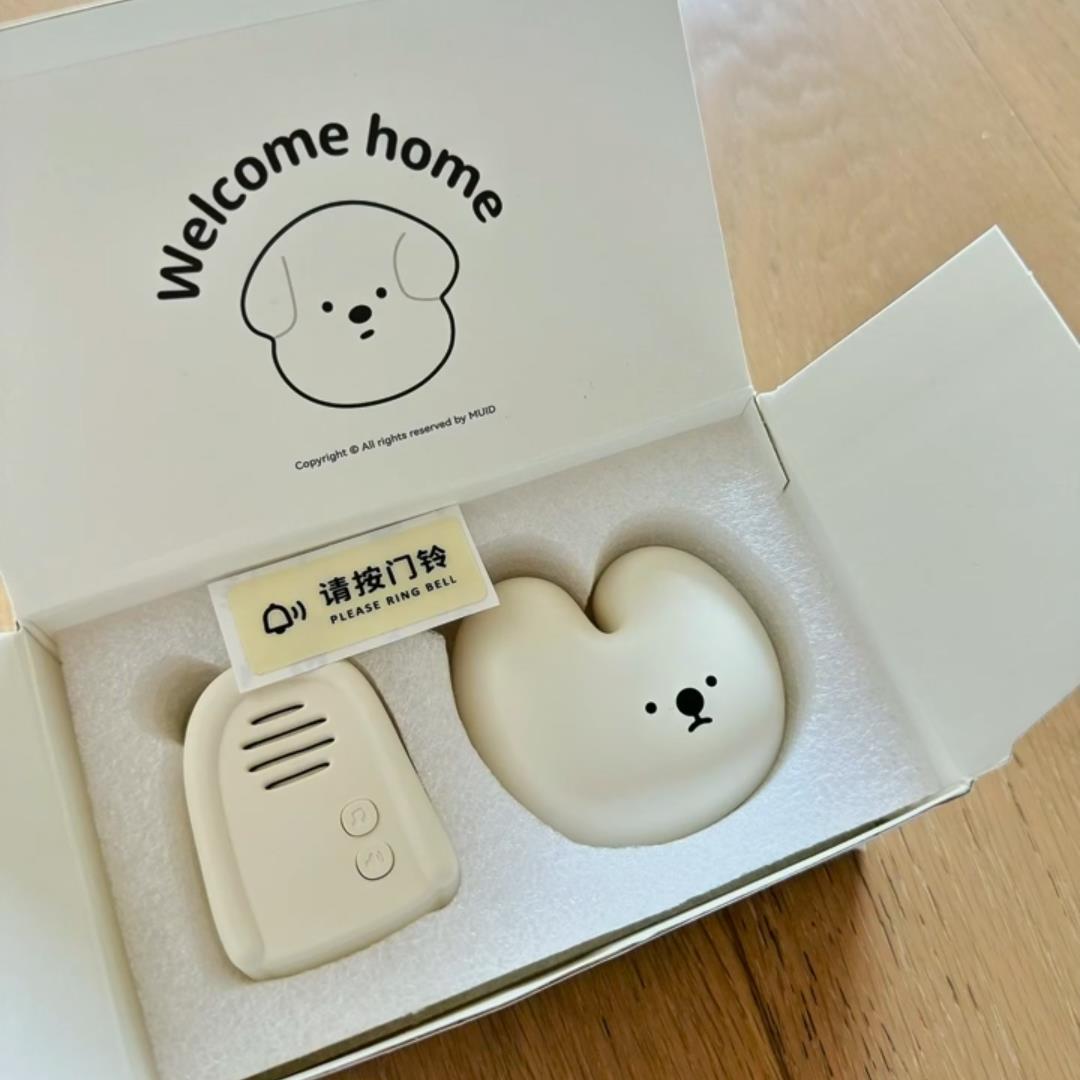 无线兔子门铃可爱家用铃远距离电子门铃入户提醒大音量手按呼叫器