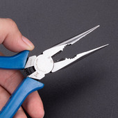 速发5寸尖省钳迷你工功能手工钳剪线钳电多平口钳嘴力五金工具钳