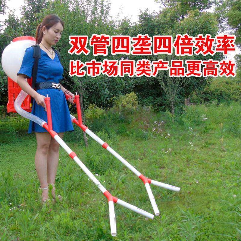 现货速发背负式玉米甘蔗蔬菜追肥器手动小麦水稻扬肥器 施肥器手