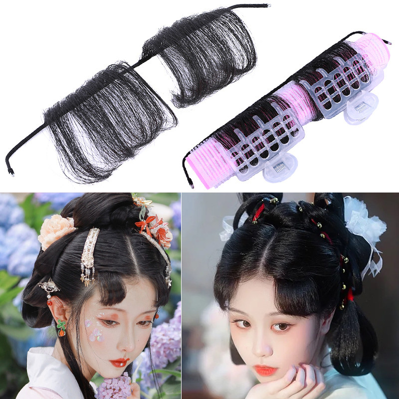 速发戏曲古装头真假发越剧黄梅戏戏品用剧花旦小旦头套饰发刘海齐