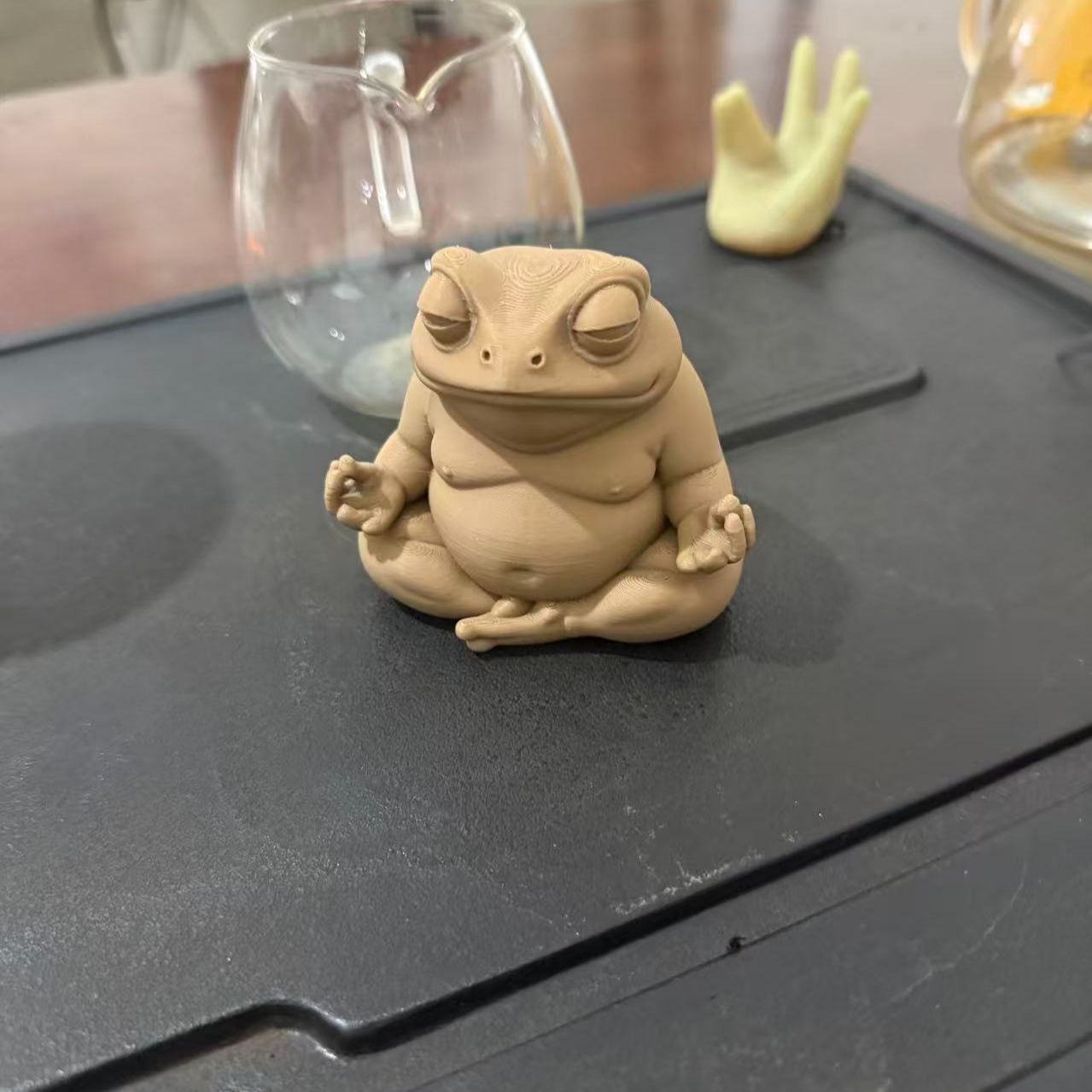 3D打印禅宗小青蛙|静心陪伴桌面摆件创意礼品家用