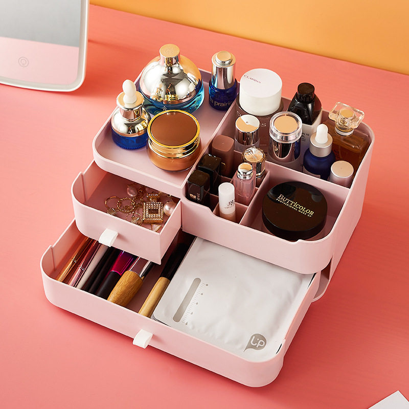 化妆品桌面置物收纳盒抽