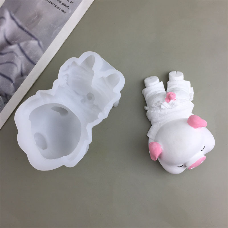 萌萌网红款二代口水猪慕斯硅胶模具蛋糕装饰烘焙工具直销蛋糕