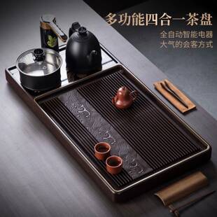 轻奢一体电木茶盘自动一键烧水壶泡茶台办公室酒店家用茶具茶托盘