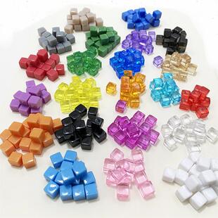 8mm透明小冰块压克力彩色方块token指示物桌游配件桌游标记指示物
