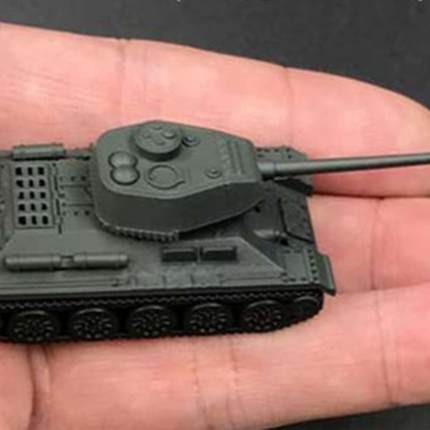 t3485坦克1比144坦克模型4D拼装军事玩具99虎式儿童成人沙盘摆件