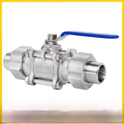 Q21F-16P三片式焊接套管球阀水开关304不锈钢316活接对焊阀门DN25