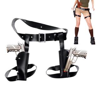 古墓丽影劳拉cos女服装特工角色扮演道具跨境成人牛仔腰带套西部