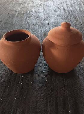 五色土陶罐老式土陶盆粗陶罐花盆瓦罐坛子放五方土五行土专用容器