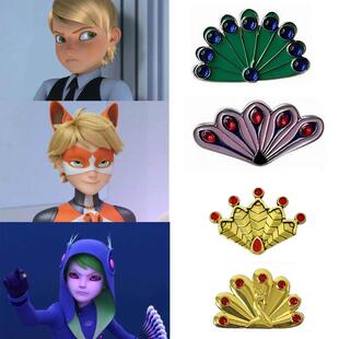 奇迹少女米可幻奇孔雀胸针瓢虫雷迪周边孔雀徽章别针朋友闺蜜礼物