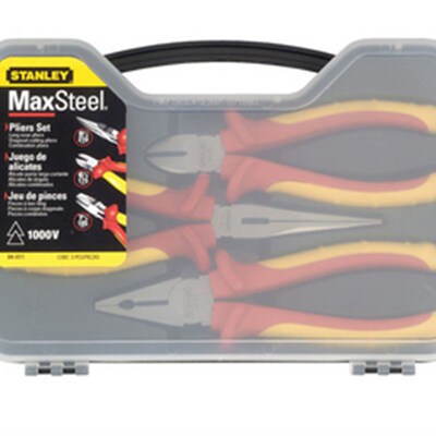 史丹利工具 3件套MaxSteel加硬绝缘钳套装 钳子 84-011-22