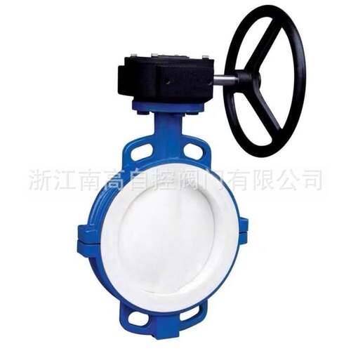南高阀门销售 D371F46-25C衬氟蝶阀 对夹式铸钢不锈钢法兰无泄漏