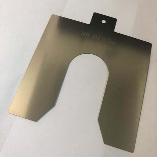 9V7T304不锈钢u型垫片轴承调整片间隙插片加工0.05-6mm
