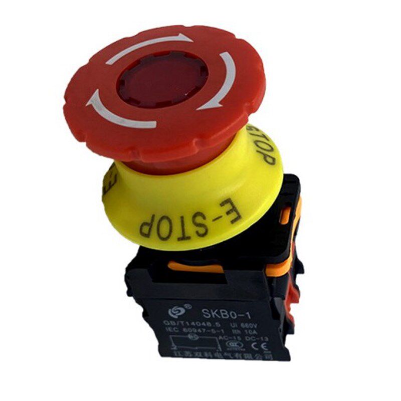 江苏双科 SKB0-1 带灯紧停按钮开关 40MM 带警示圈 带灯急停按钮