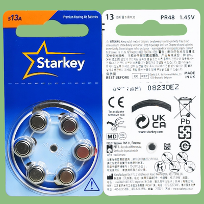 StarkeyS13A/P13助听器专用电池