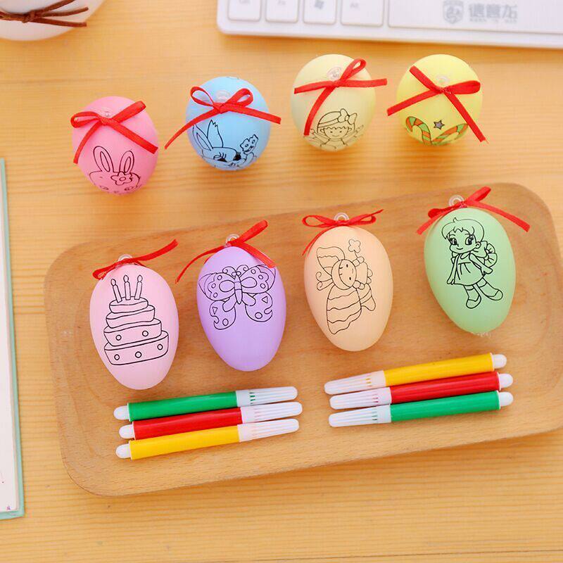 【绘画】彩蛋儿童手绘彩蛋幼儿园涂鸦玩具小学生手绘玩具儿童礼品
