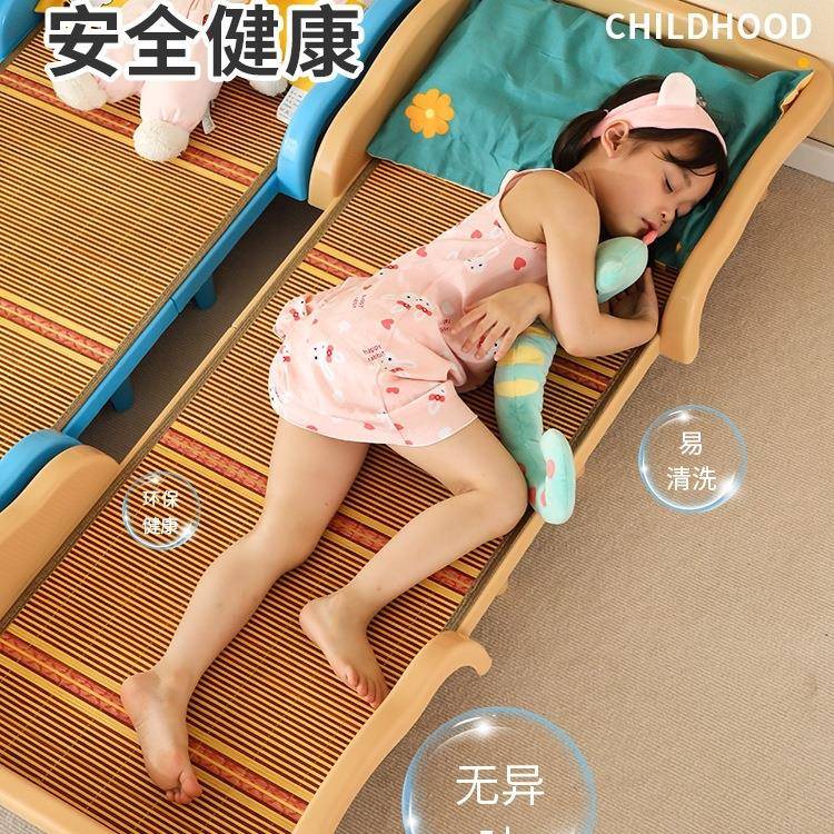 F965TJJ9儿园床叠床家可庭塑料午休床折叠床叠幼单人儿童午睡宠物
