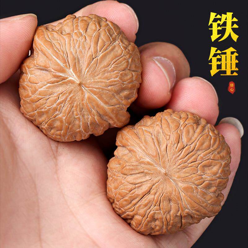 文玩HJL核桃精品铁锤妹妹工手打底50年木树果地山老树果品相周正