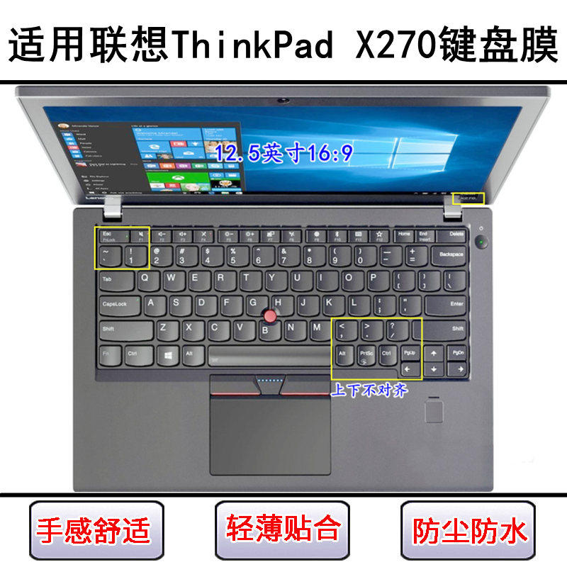 适用ThinkPad联想X270键盘保护膜12.5寸笔记本电脑防尘防水罩彩绘