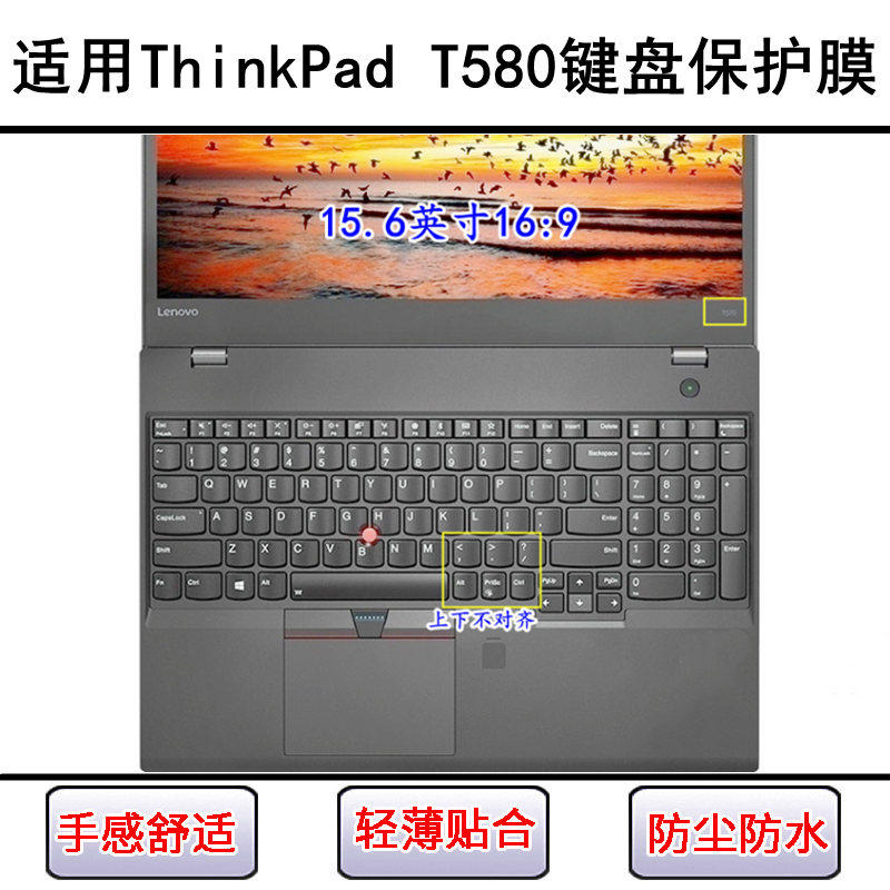 适用ThinkPad联想T580键盘保护膜15.6寸笔记本电脑透明防尘防水套