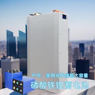 51.2V磷酸铁锂电池风光互补储能 家用太阳能储能蓄电池100AH壁挂式