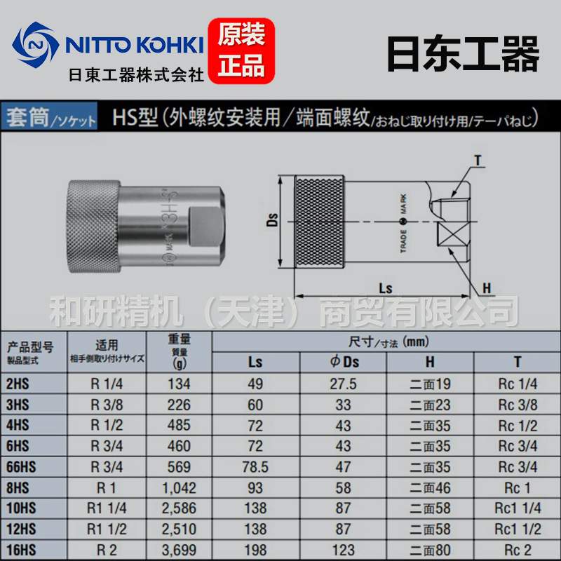 NITTO日东工器HSP系列 4HP 4HS高压快速接头