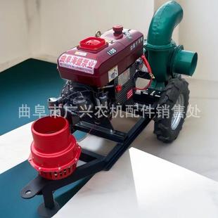 柴油抽水泵防汛排涝污水泵6寸8寸10寸排污泵移动方便