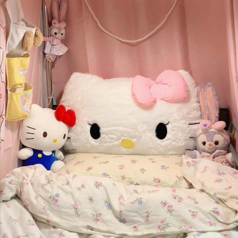 hellokitty靠枕床头宿舍学生抱枕可爱枕头靠垫床上铺靠背改造好物