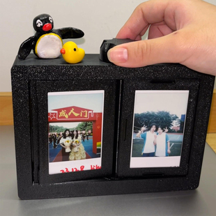 拍立得旋转相册小卡翻页相框摆台照片收纳影集创意生日礼物送朋友