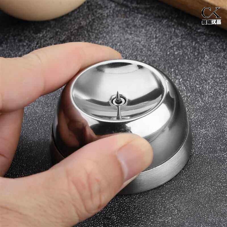 鸡蛋打孔器304不锈钢刺蛋器手动针蛋器煮鸡蛋打孔不破厨房小工具