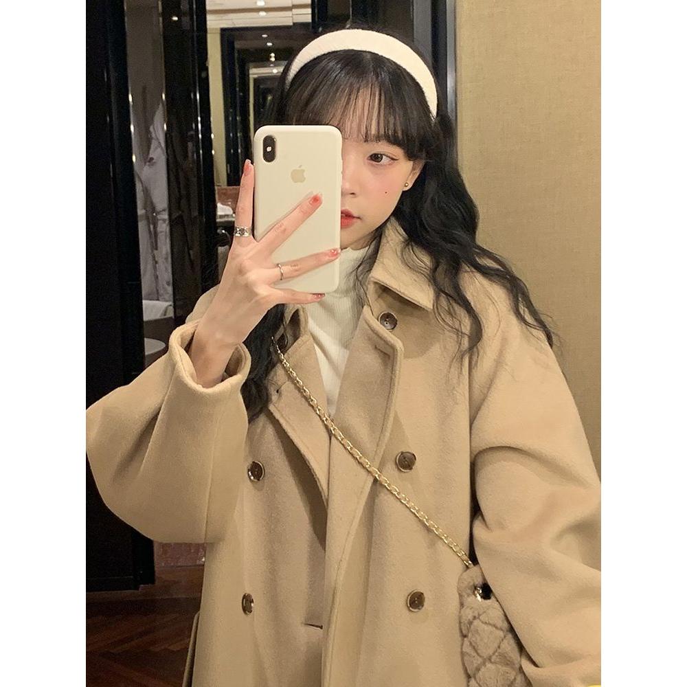 韩系小个子毛呢外套女202