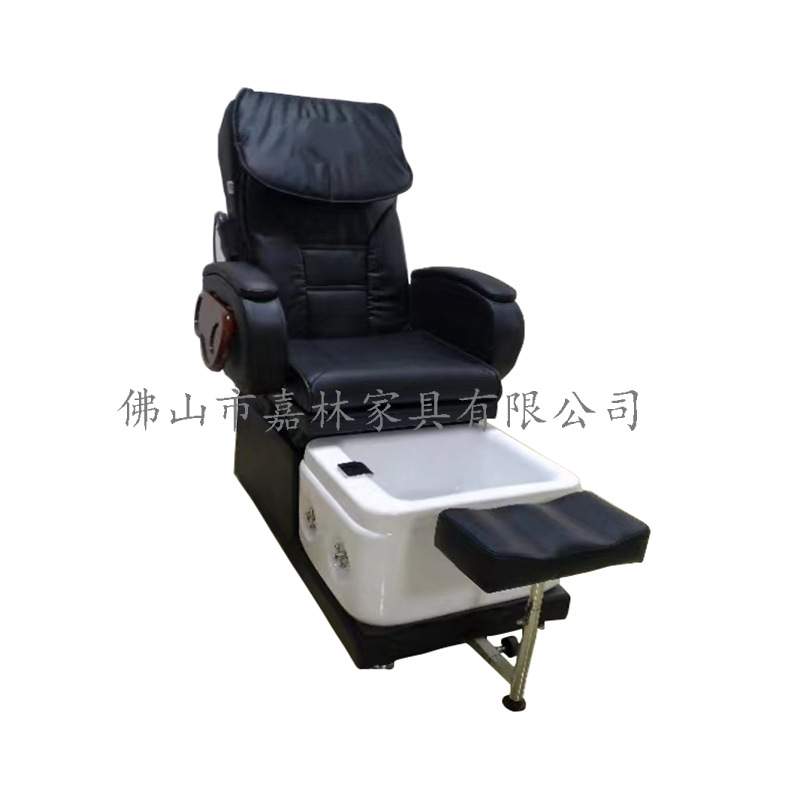 美甲足浴店可躺电动沐足沙发美睫沙发椅带玻璃盆足疗洗脚椅按摩椅