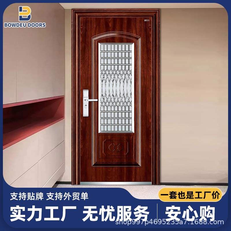 防盗门入户门铸铝门精雕铸铝门子母门别墅入户门防盗门甲级装甲门