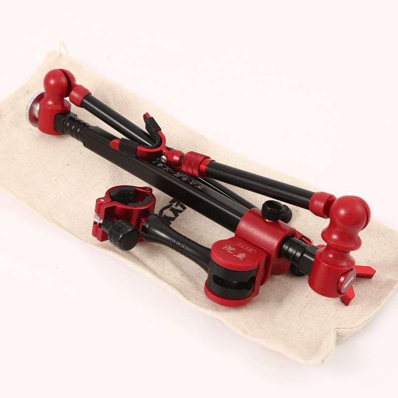 万众齐筏带灯钓椅支架筏钓支架筏竿支架架子筏竿架折叠筏钓架杆器