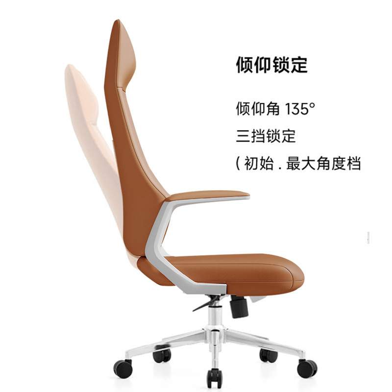 人体工学椅居家办公椅舒适久坐电脑椅高档真皮弓形靠