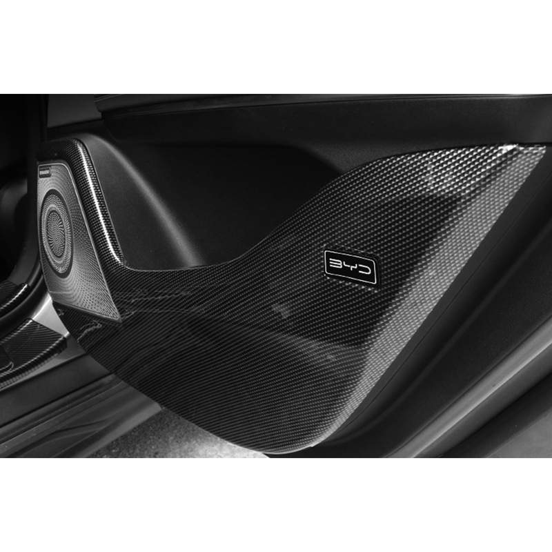 适用于比亚迪22款汉车门防踢垫面板门板防护条内饰改装饰车门防踢