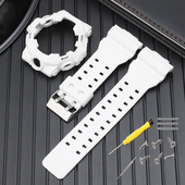 SKE 适配卡西欧5522白武士冰韧表壳GA700SK 710GB手表带