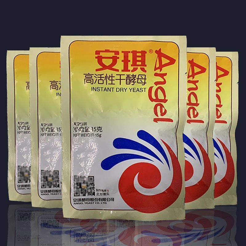 15克安琪酵母粉家用 低糖高活性干酵母馒头包子面包发酵粉真空图片