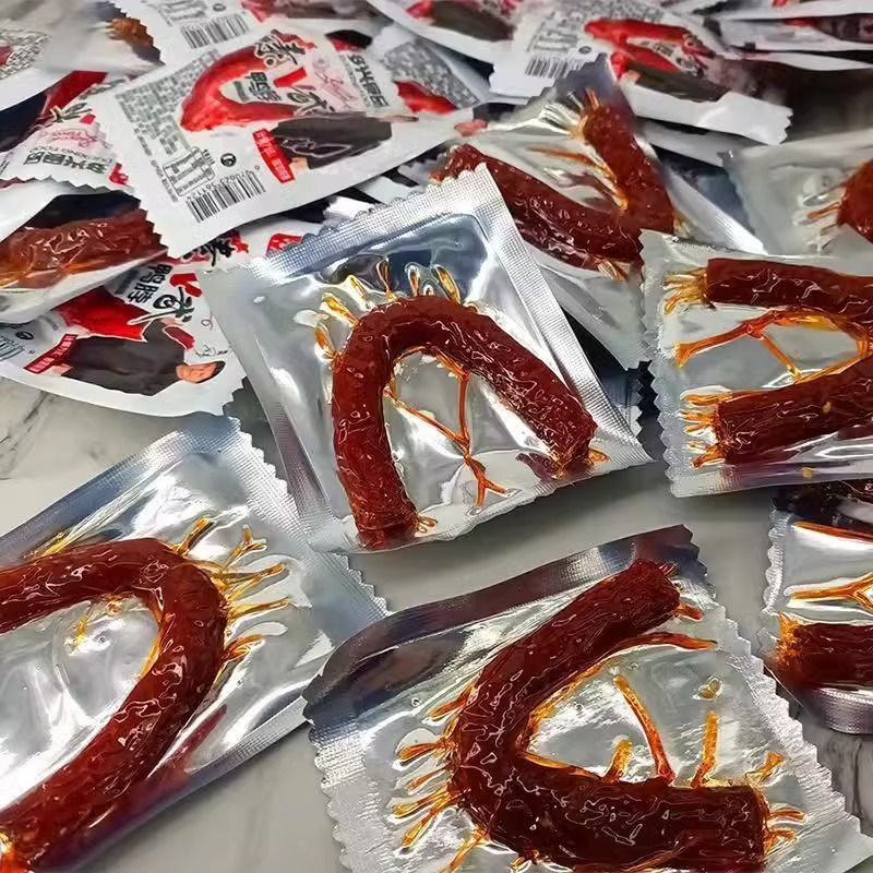 儿时怀旧回忆香辣校园面筋零食多兴素武鸭脖辣条甜辣8090麻辣