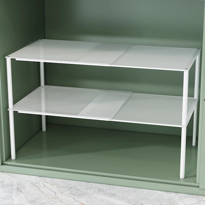 可伸缩衣柜收纳分层神器橱柜抽拉隔板鞋架置物架衣服柜内空间利用