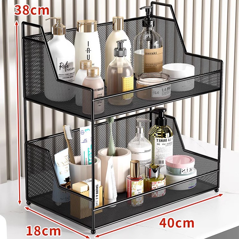 化妆用品收纳架化妆台面护肤品面膜置物架客厅卧室轻奢桌面梳子盒