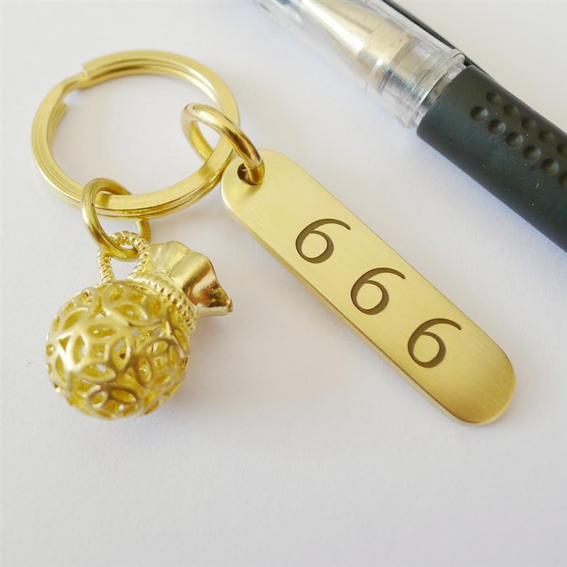 666黄铜金属牌定制刻字刻名字号码数字祝福语手工DIY礼物迷你挂件