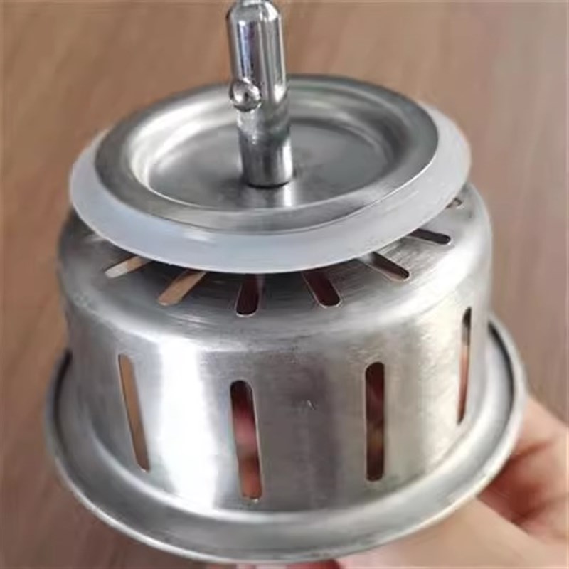 304不锈钢洗菜盆配件过滤篮过滤网密封圈水槽防臭塞子下水器配件