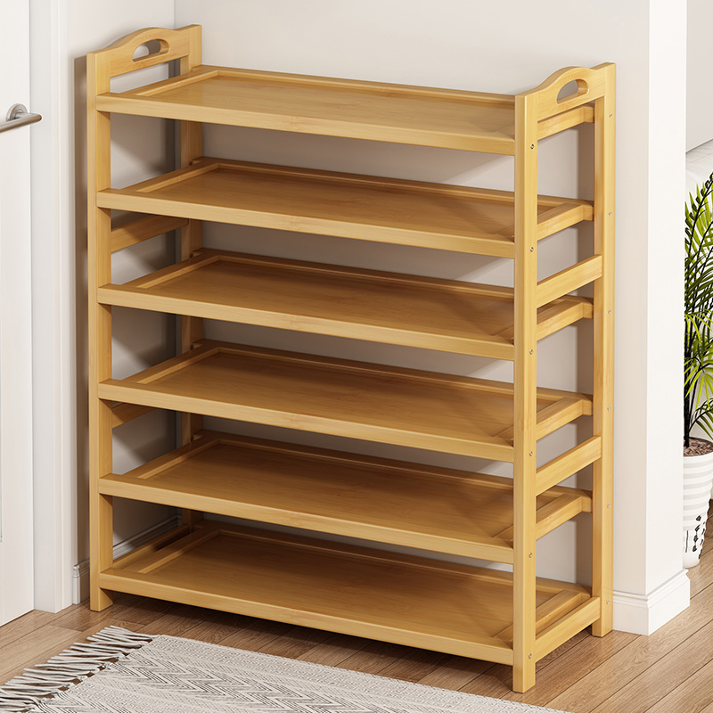 鞋架子家用门口多层简易收纳室内小窄实木鞋柜出租房用宿舍置物架